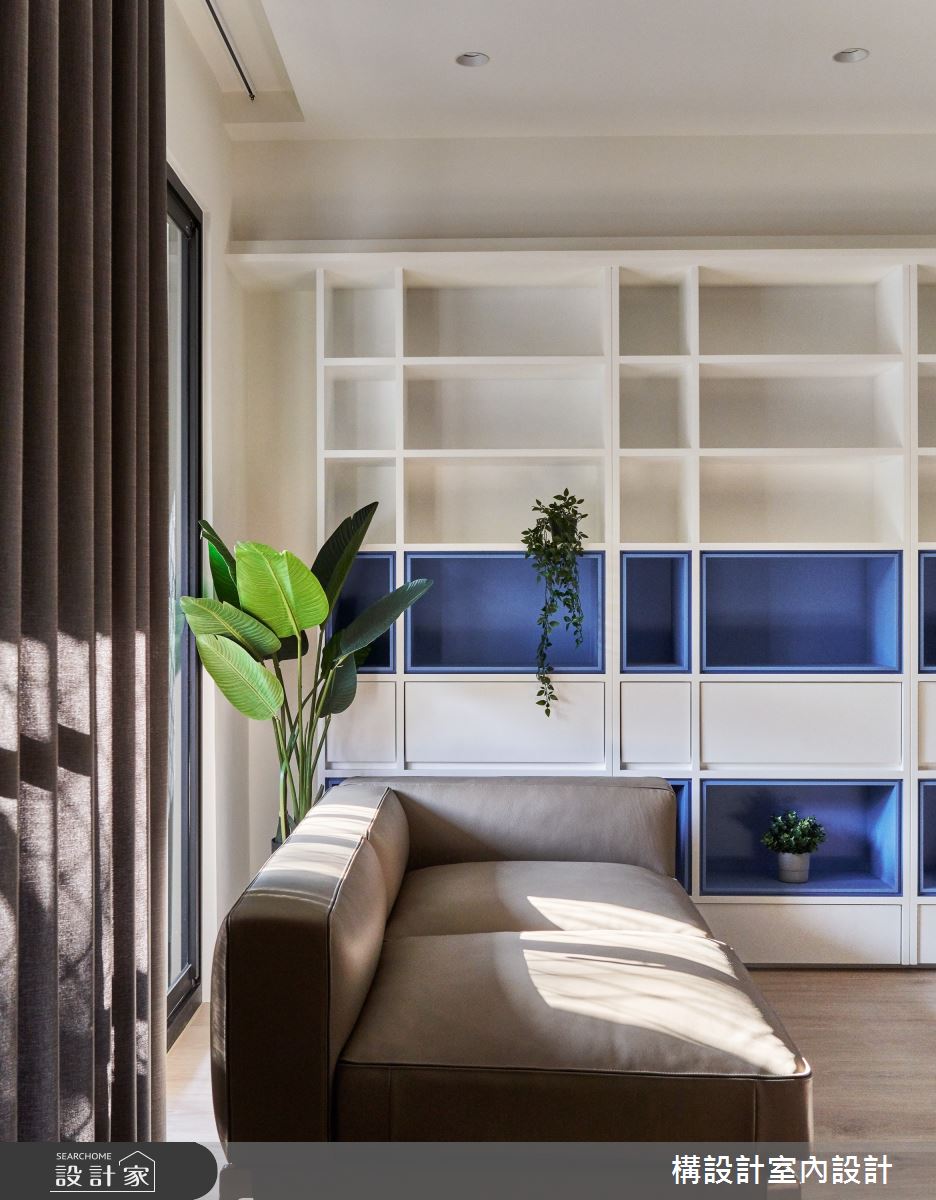 50坪老屋(31~40年)＿北歐風客廳案例圖片＿構設計＿構設計_幾何Paradise之9