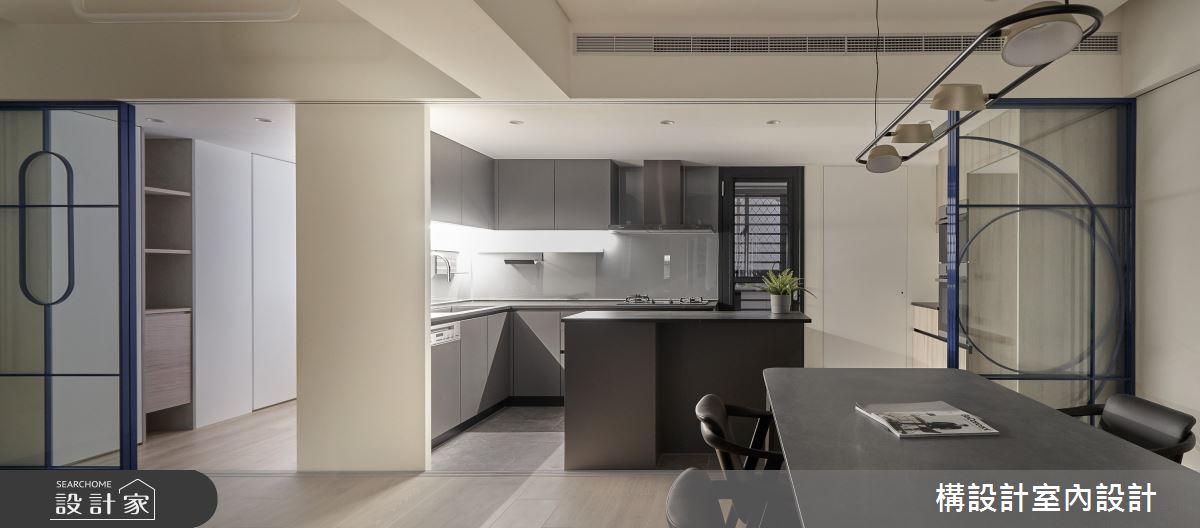 50坪老屋(31~40年)＿北歐風餐廳廚房案例圖片＿構設計＿構設計_幾何Paradise之12