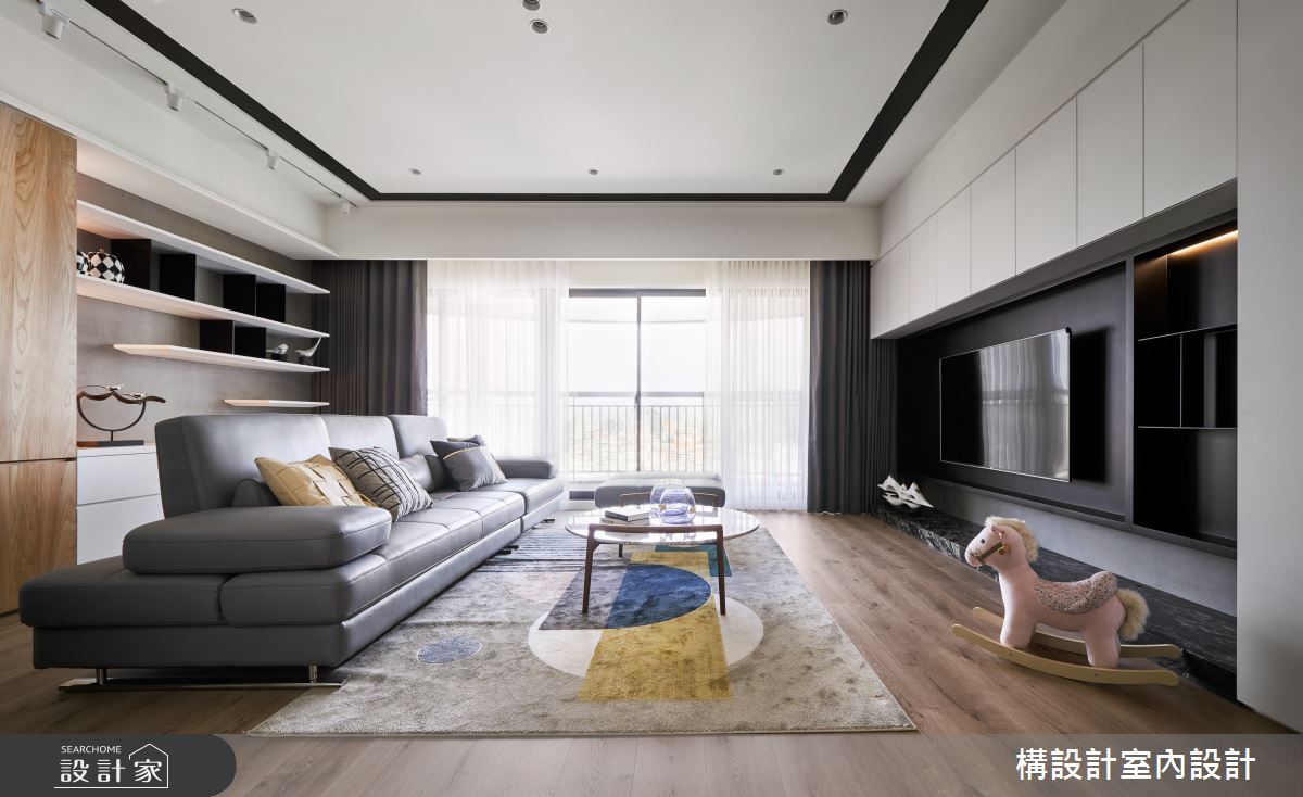 50坪新成屋(5年以下)＿現代風客廳案例圖片＿構設計＿構設計_幸福時年之11