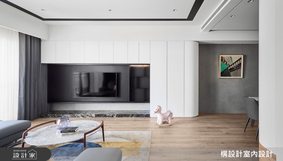 50坪新成屋(5年以下)＿現代風客廳案例圖片＿構設計＿構設計_幸福時年之16