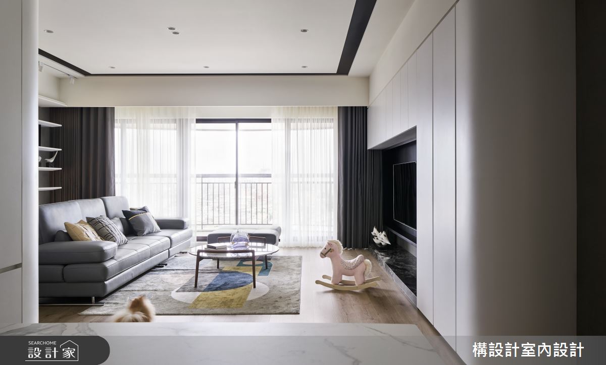 50坪新成屋(5年以下)＿現代風客廳案例圖片＿構設計＿構設計_幸福時年之13