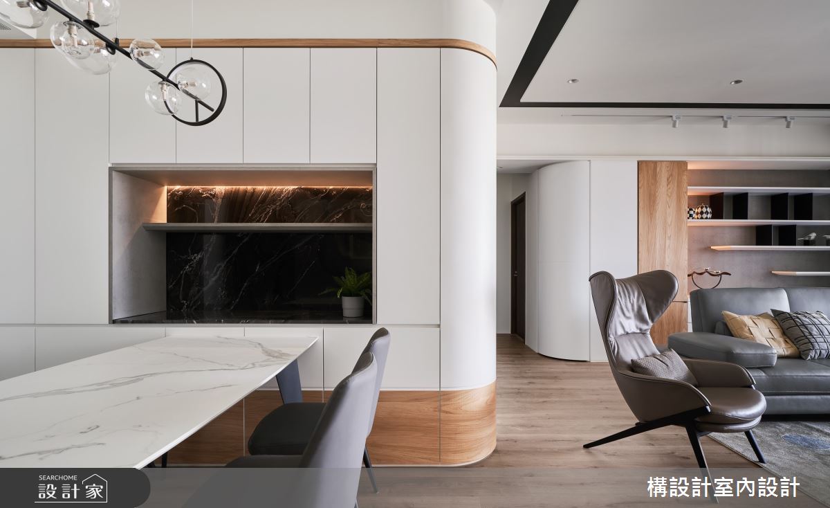 50坪新成屋(5年以下)＿現代風客廳餐廳案例圖片＿構設計＿構設計_幸福時年之7