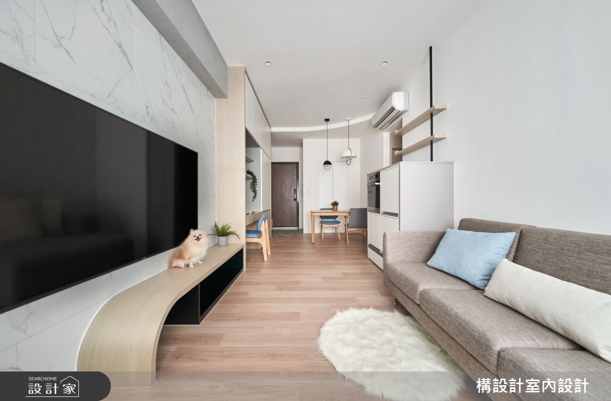 20坪中古屋(5~15年)＿北歐風客廳案例圖片＿構設計＿構設計_微光小日常之9
