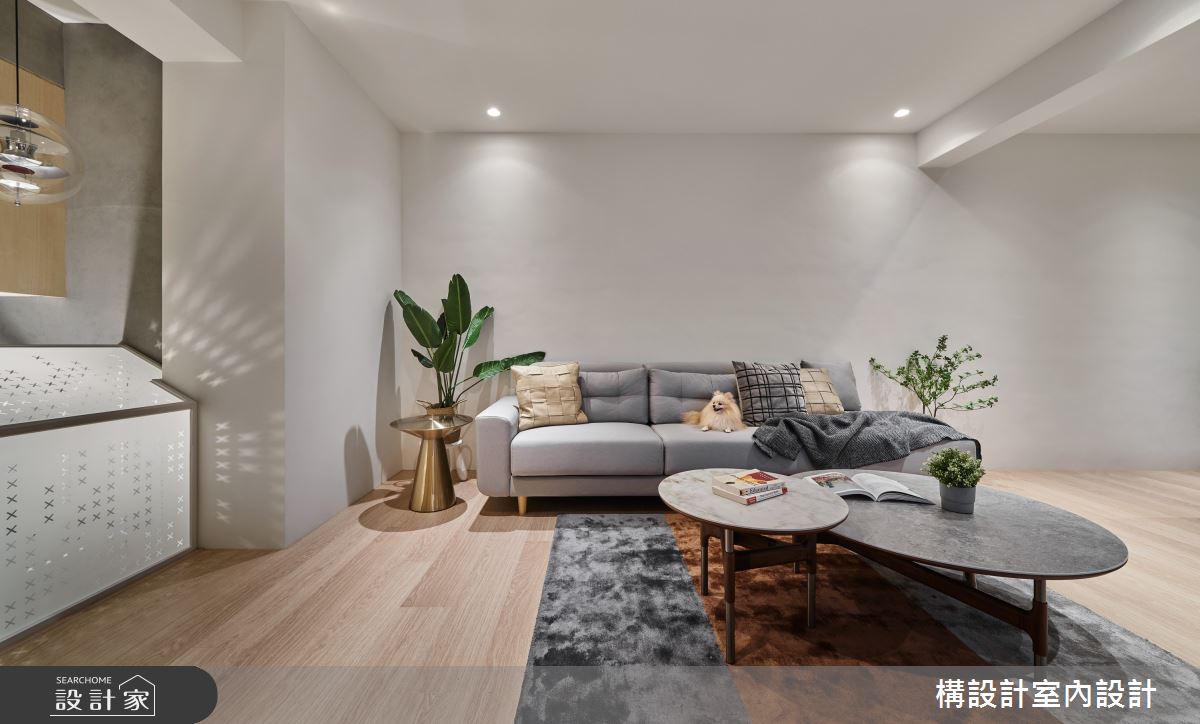 40坪老屋(31~40年)＿北歐風客廳寵物案例圖片＿構設計＿構設計_拾光點點之11