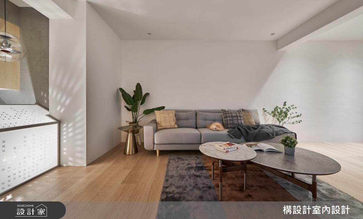 40坪老屋(31~40年)＿北歐風客廳寵物案例圖片＿構設計＿構設計_拾光點點之10