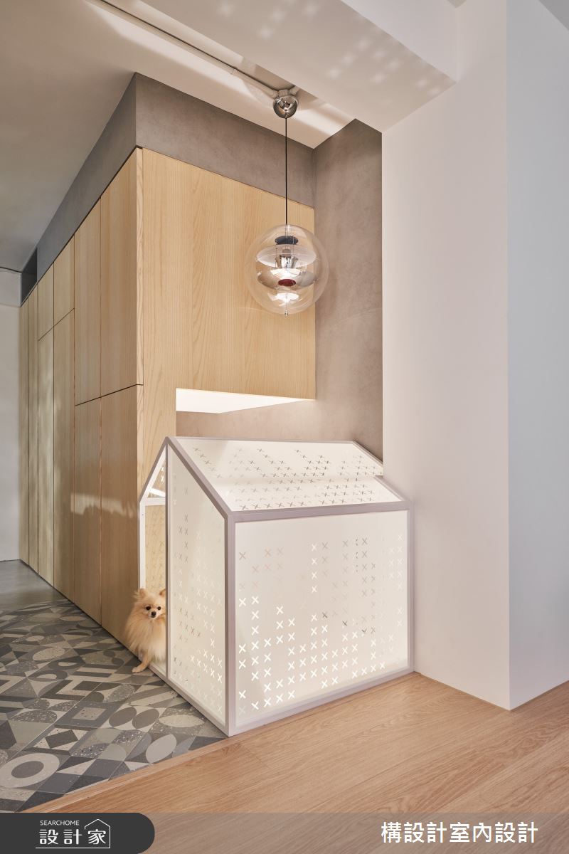 40坪老屋(31~40年)＿北歐風玄關寵物案例圖片＿構設計＿構設計_拾光點點之7