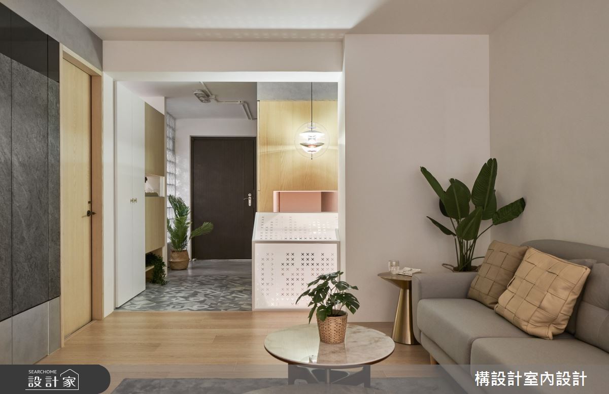 40坪老屋(31~40年)＿北歐風玄關客廳寵物案例圖片＿構設計＿構設計_拾光點點之5