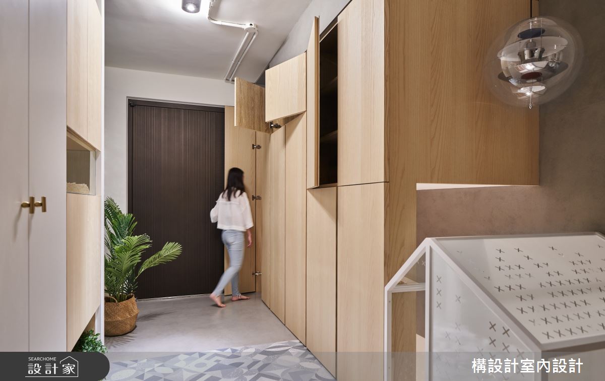 40坪老屋(31~40年)＿北歐風玄關寵物案例圖片＿構設計＿構設計_拾光點點之4