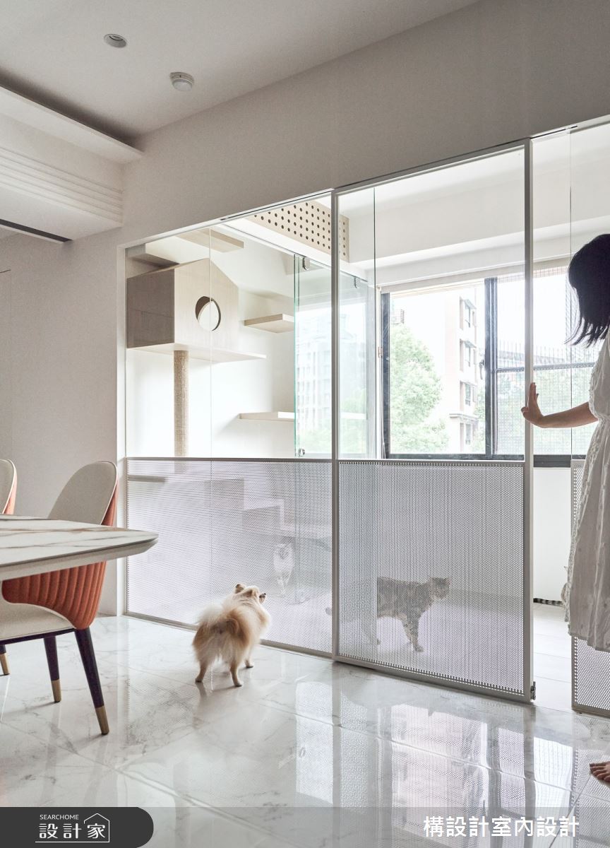 40坪老屋(16~30年)＿新古典餐廳寵物中島案例圖片＿構設計＿構設計_午後的銀白雪境之17