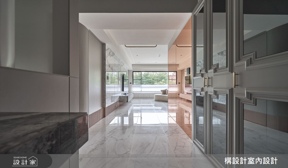 40坪老屋(16~30年)＿新古典玄關案例圖片＿構設計＿構設計_午後的銀白雪境之2