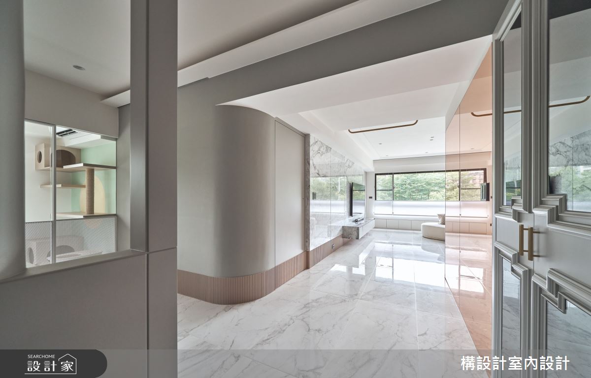 40坪老屋(16~30年)＿新古典玄關案例圖片＿構設計＿構設計_午後的銀白雪境之3