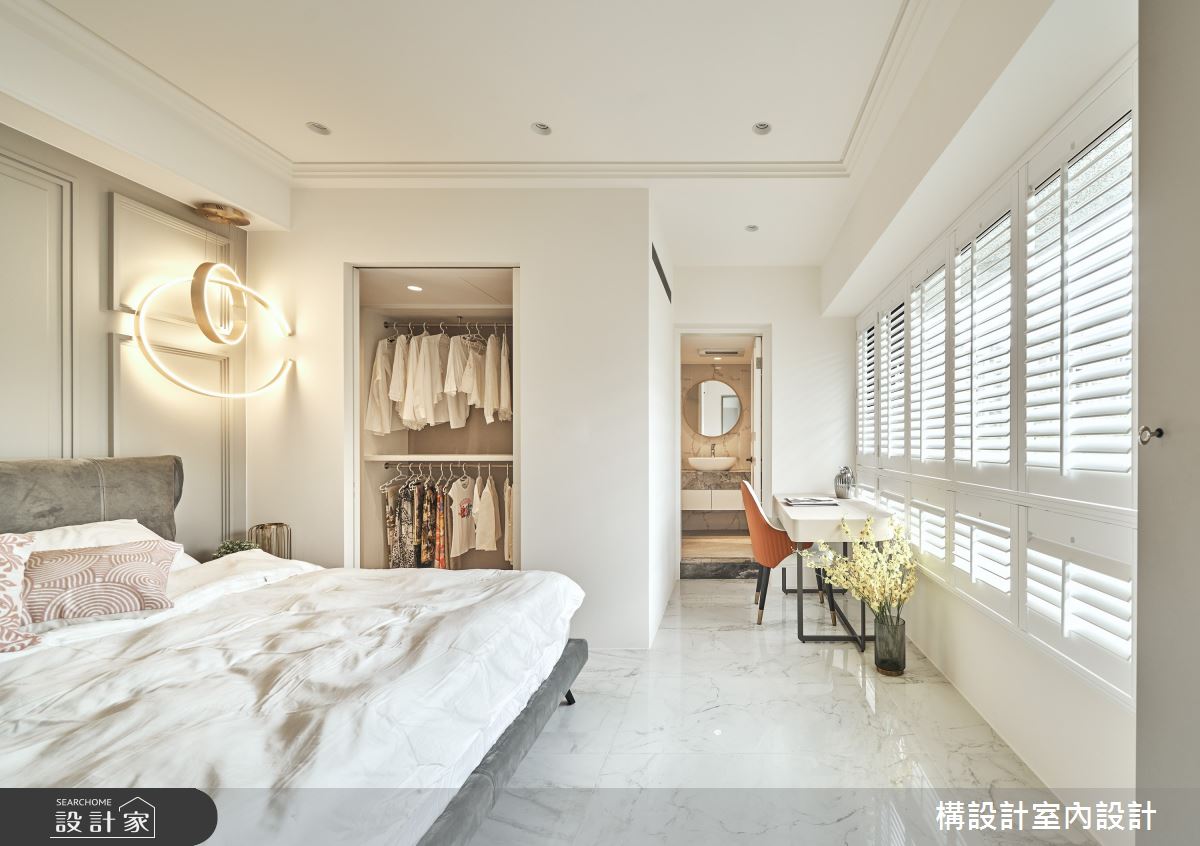 40坪老屋(16~30年)＿新古典臥室案例圖片＿構設計＿構設計_午後的銀白雪境之25