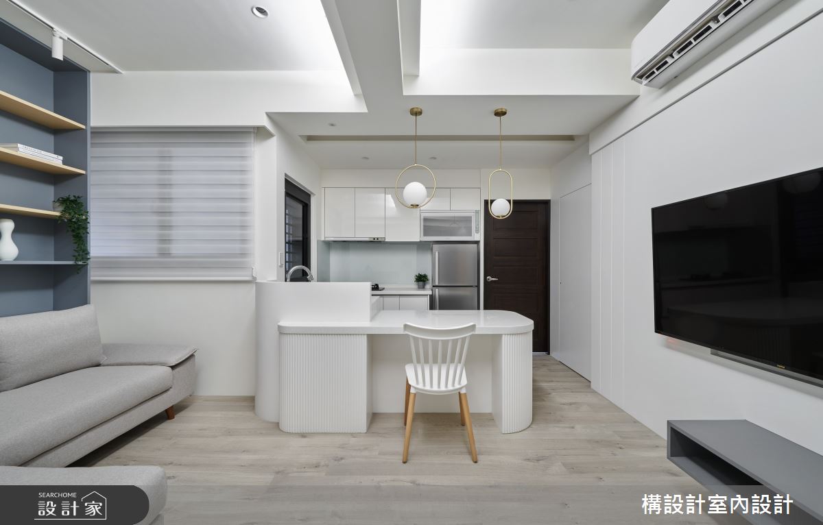 17坪新成屋(5年以下)＿北歐風客廳廚房中島案例圖片＿構設計＿構設計_不將就的日常之12