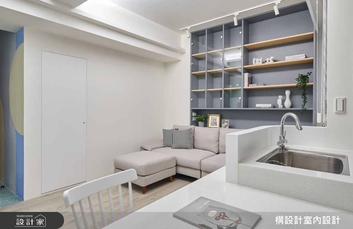 17坪新成屋(5年以下)＿北歐風客廳廚房中島案例圖片＿構設計＿構設計_不將就的日常之9