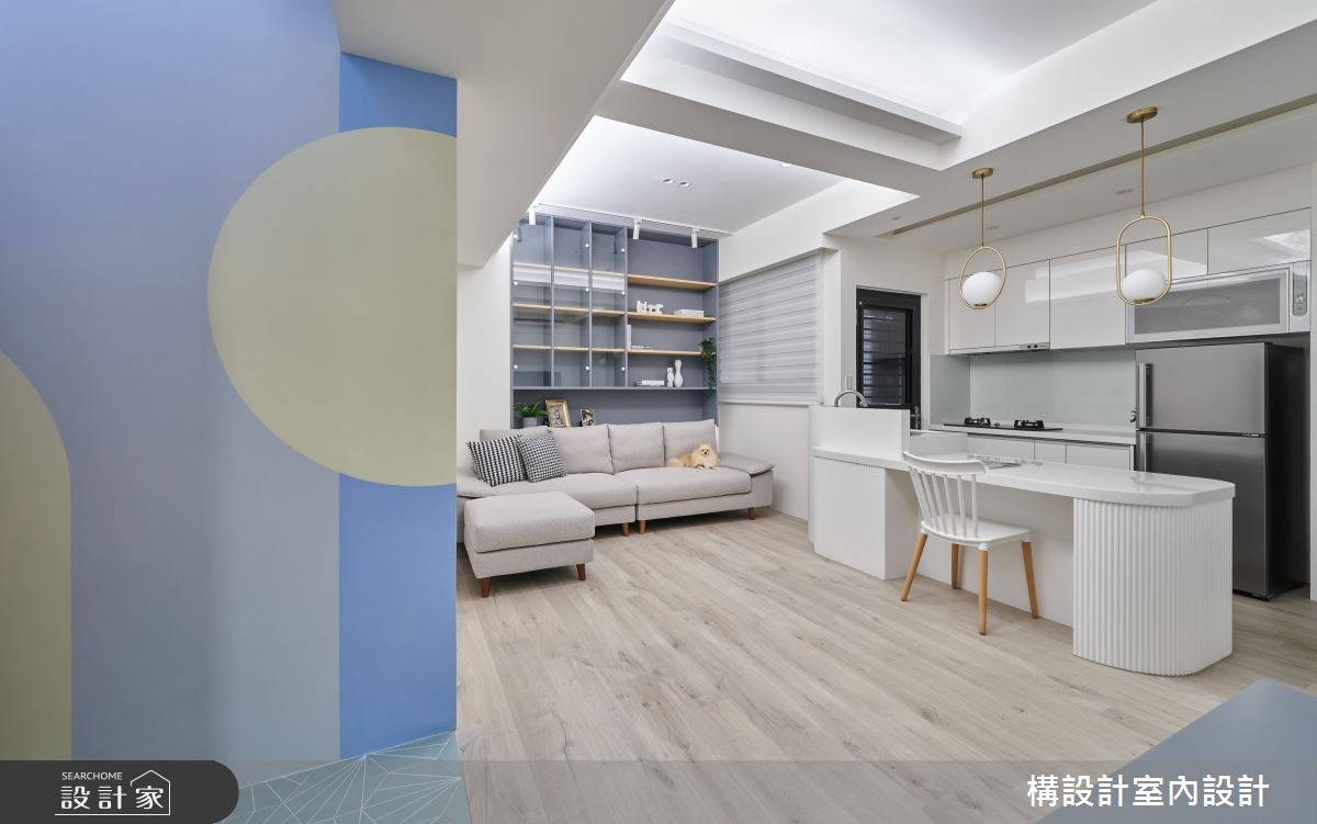 17坪新成屋(5年以下)＿北歐風客廳廚房中島案例圖片＿構設計＿構設計_不將就的日常之4