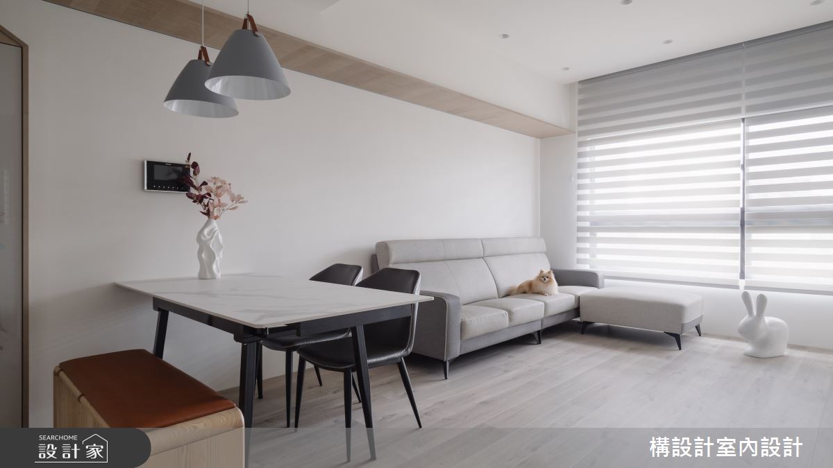 24坪新成屋(5年以下)＿北歐風客廳餐廳案例圖片＿構設計＿構設計_初見之7