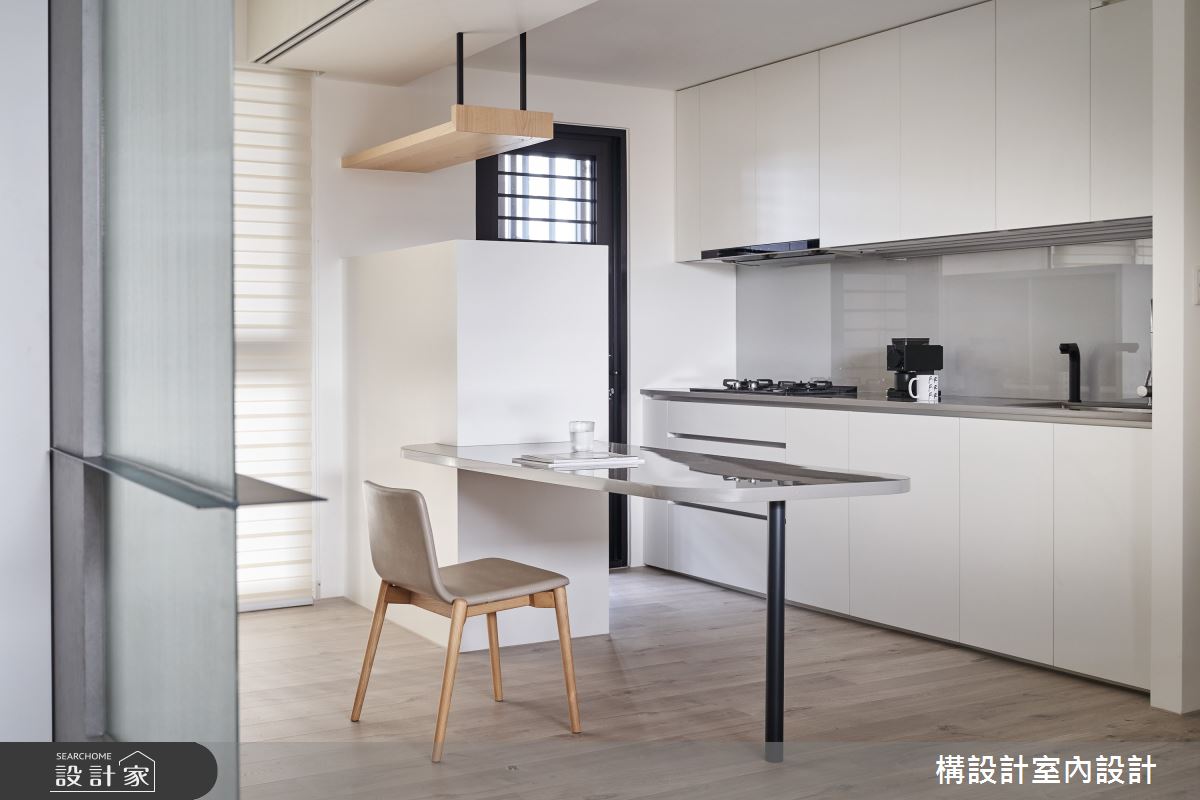 19坪中古屋(5~15年)＿北歐風廚房案例圖片＿構設計＿構設計_層疊山沐之14