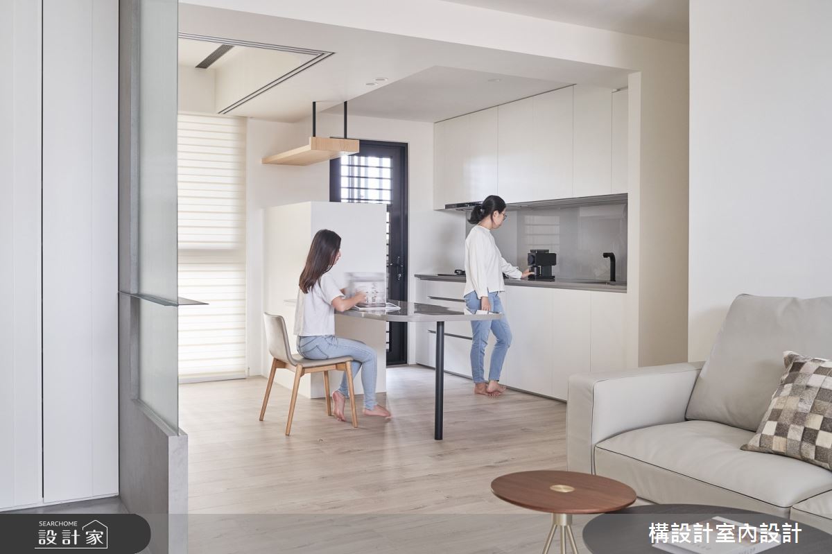 19坪中古屋(5~15年)＿北歐風餐廳廚房案例圖片＿構設計＿構設計_層疊山沐之13