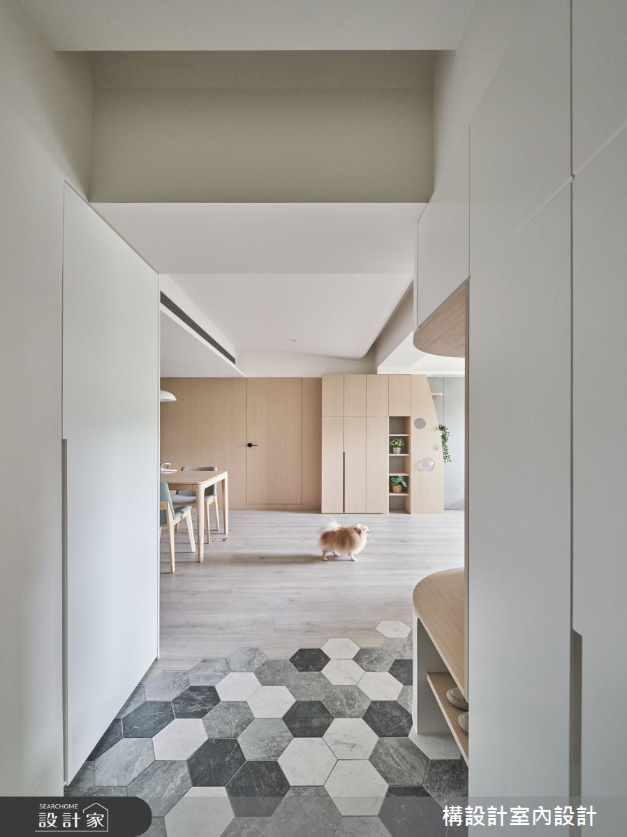 40坪老屋(16~30年)＿北歐風玄關案例圖片＿構設計＿構設計_貓森漫遊之2