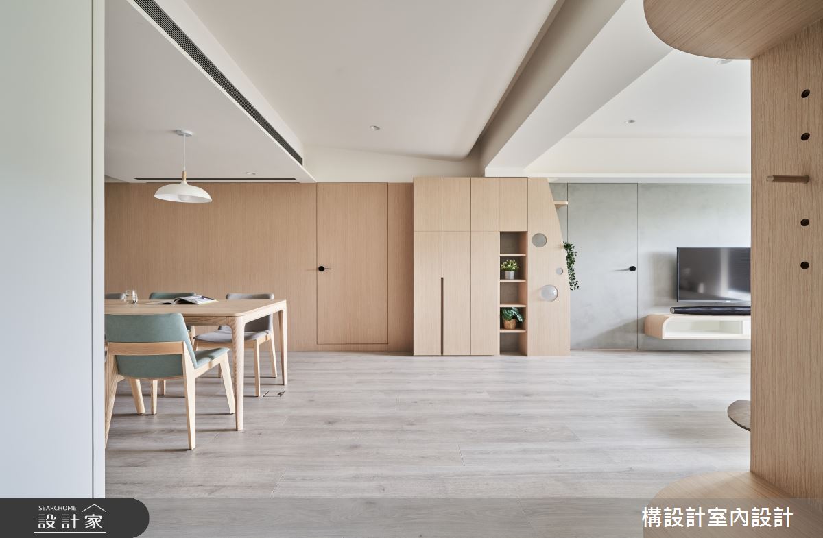 40坪老屋(16~30年)＿北歐風客廳餐廳案例圖片＿構設計＿構設計_貓森漫遊之3