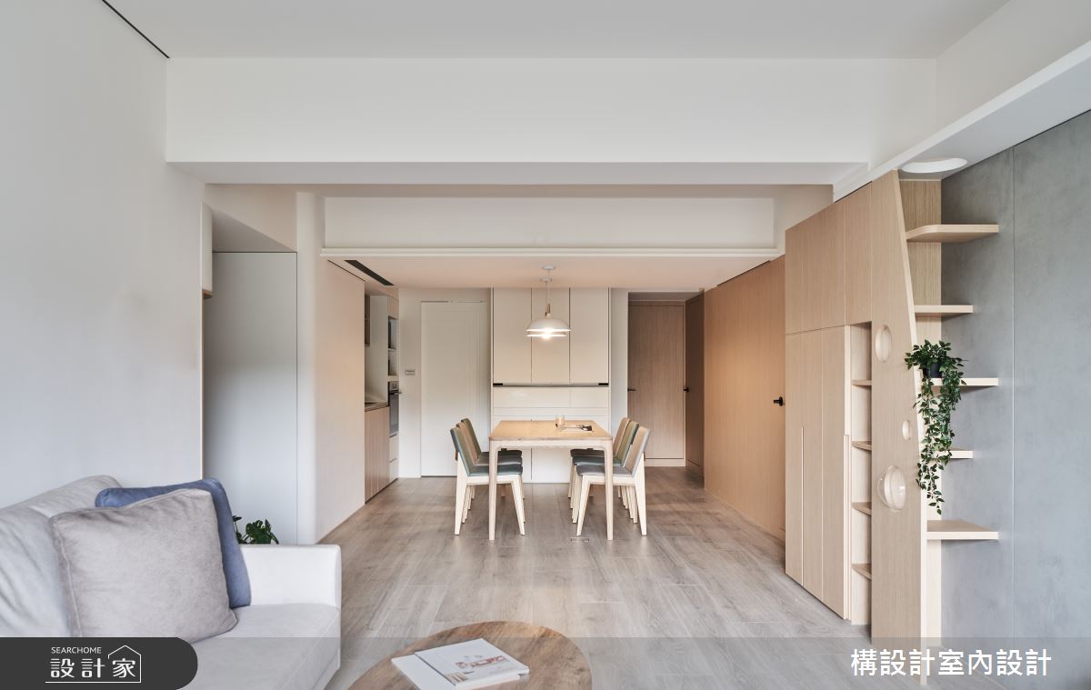 40坪老屋(16~30年)＿北歐風客廳餐廳案例圖片＿構設計＿構設計_貓森漫遊之12