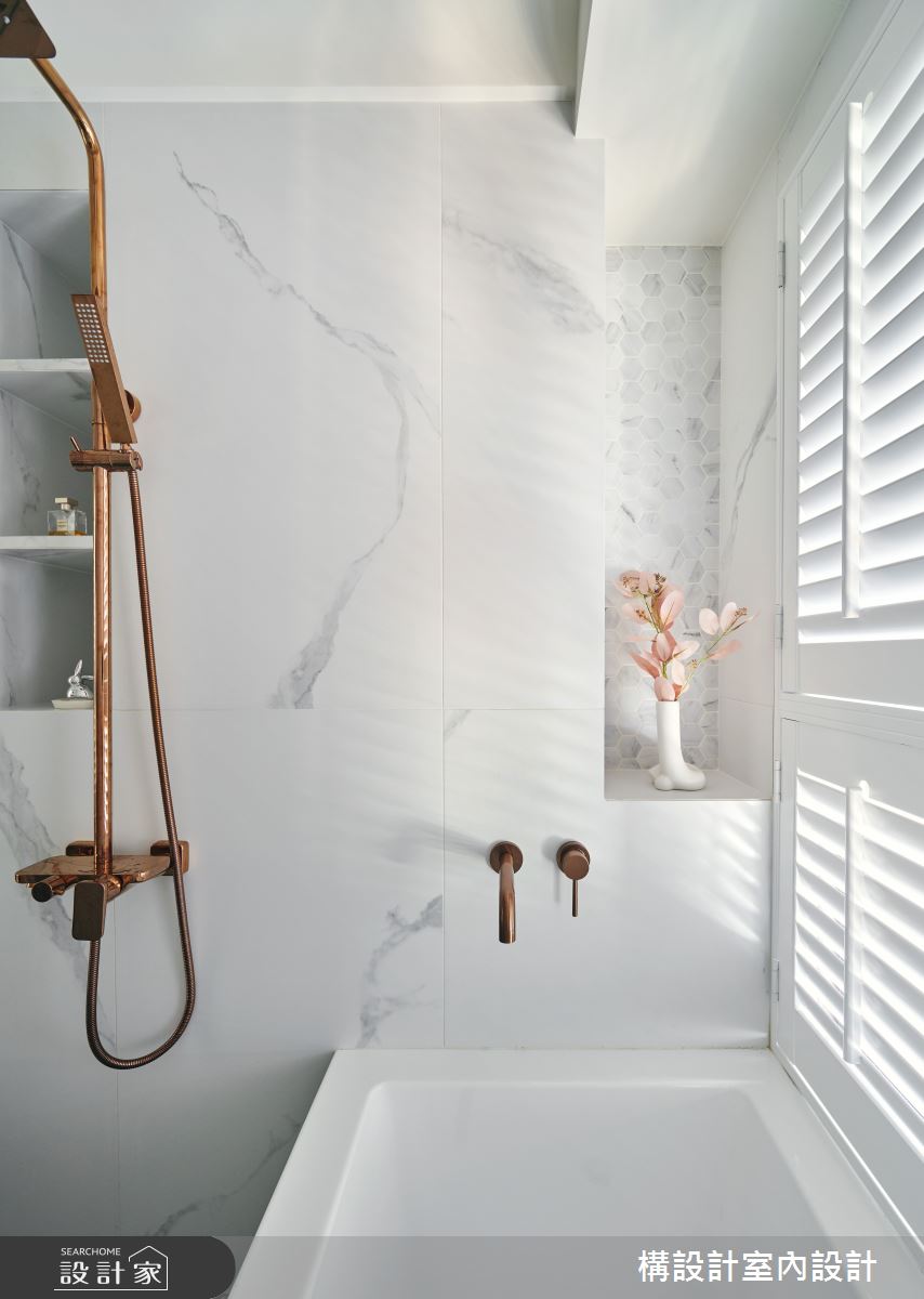 18坪新成屋(5年以下)＿法式輕古典浴室案例圖片＿構設計＿構設計_歲月靜好之36