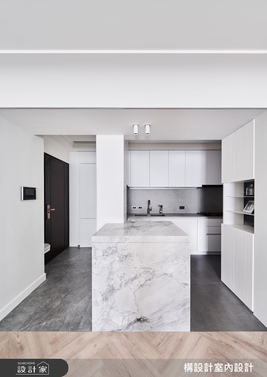 18坪新成屋(5年以下)＿法式輕古典玄關餐廳廚房中島案例圖片＿構設計＿構設計_歲月靜好之2
