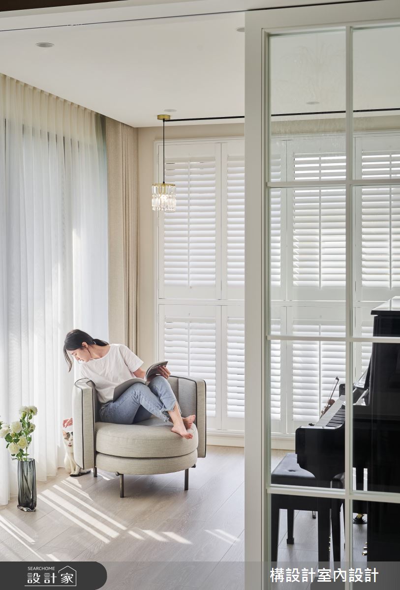 50坪中古屋(5~15年)＿新古典多功能室案例圖片＿構設計＿構設計_隅光下的浪漫之16