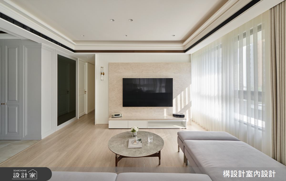50坪中古屋(5~15年)＿新古典客廳案例圖片＿構設計＿構設計_隅光下的浪漫之5