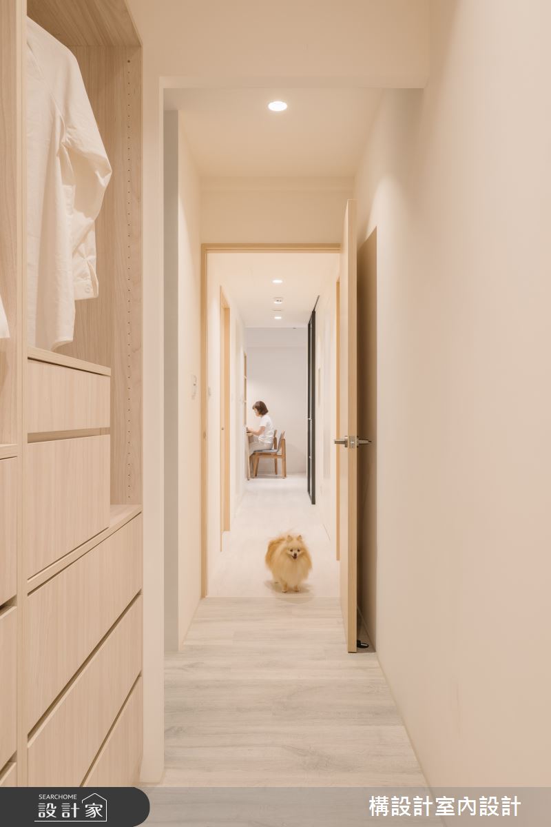20坪老屋(31~40年)＿北歐風更衣間走廊案例圖片＿構設計＿構設計_心之所向之12