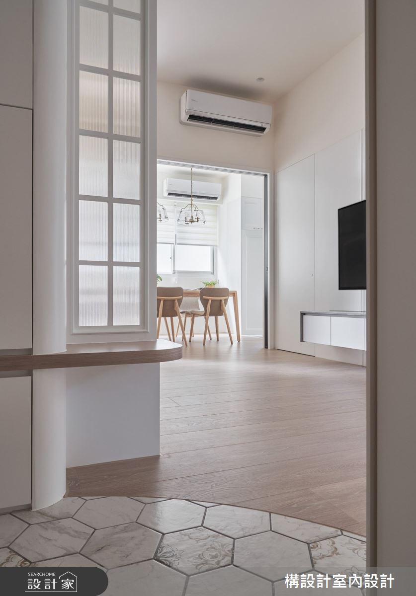 20坪中古屋(5~15年)＿北歐風玄關客廳餐廳案例圖片＿構設計＿構設計_薄荷白的故事起點之6