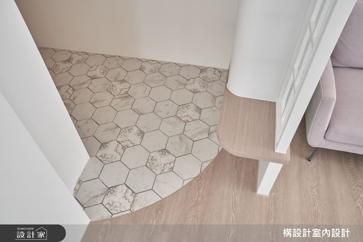 20坪中古屋(5~15年)＿北歐風玄關案例圖片＿構設計＿構設計_薄荷白的故事起點之5