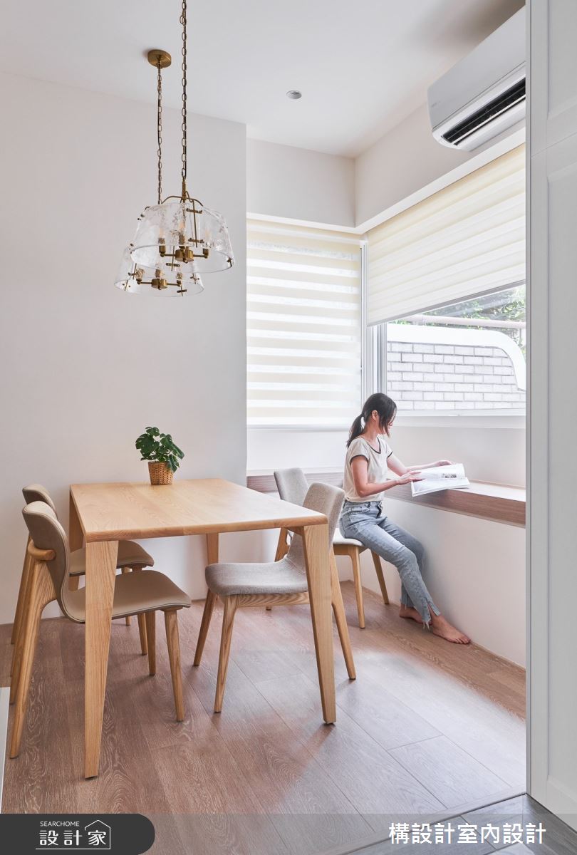20坪中古屋(5~15年)＿北歐風餐廳案例圖片＿構設計＿構設計_薄荷白的故事起點之10