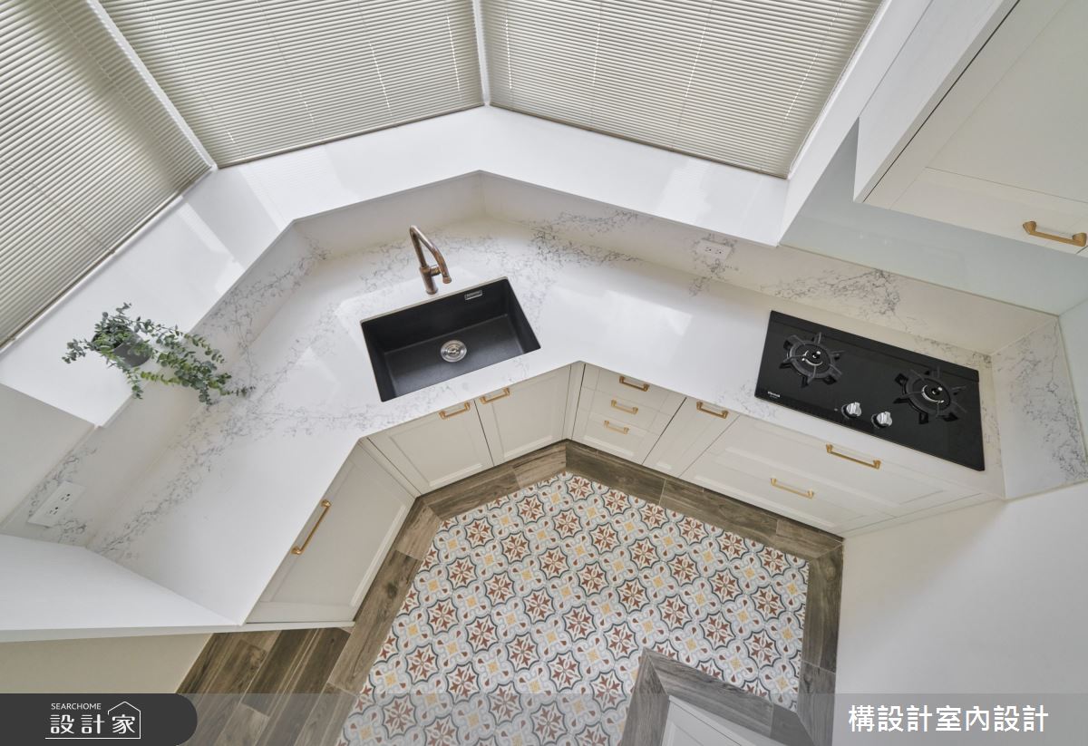 20坪中古屋(5~15年)＿北歐風廚房案例圖片＿構設計＿構設計_薄荷白的故事起點之14