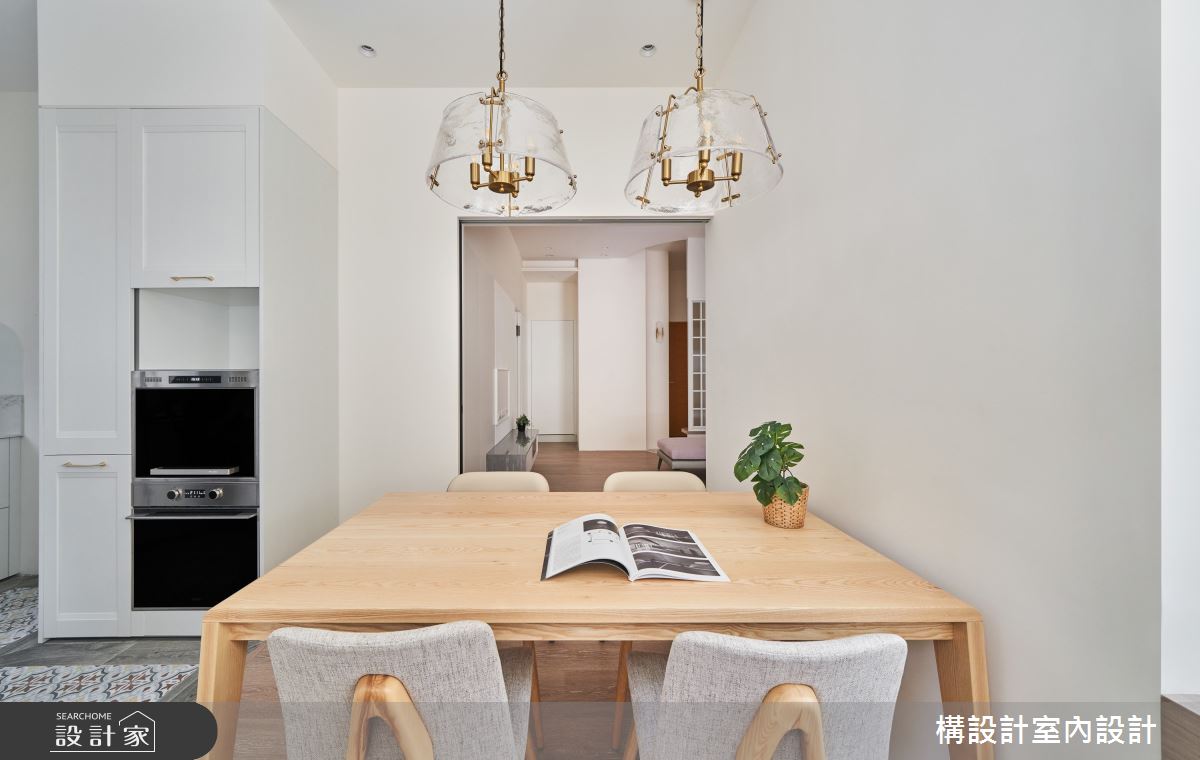 20坪中古屋(5~15年)＿北歐風餐廳廚房案例圖片＿構設計＿構設計_薄荷白的故事起點之11