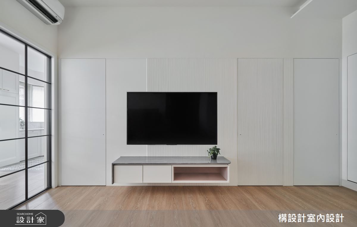 20坪中古屋(5~15年)＿北歐風客廳案例圖片＿構設計＿構設計_薄荷白的故事起點之15