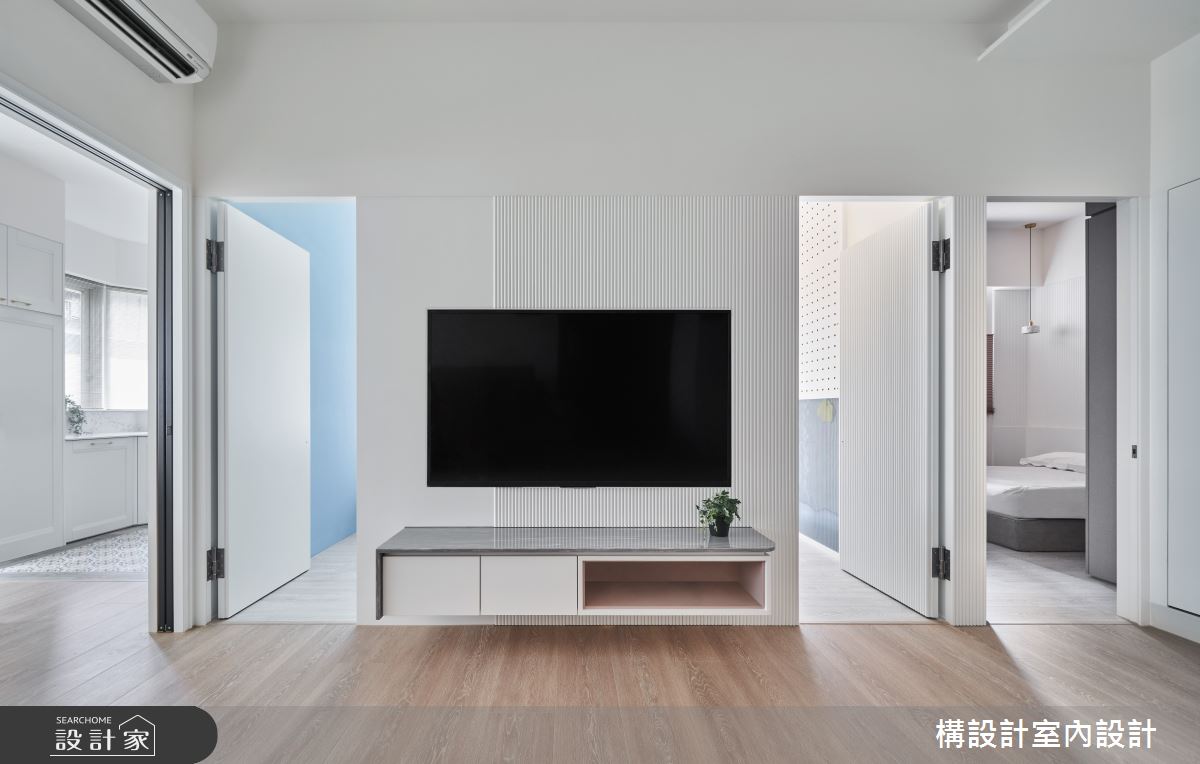 20坪中古屋(5~15年)＿北歐風客廳案例圖片＿構設計＿構設計_薄荷白的故事起點之16