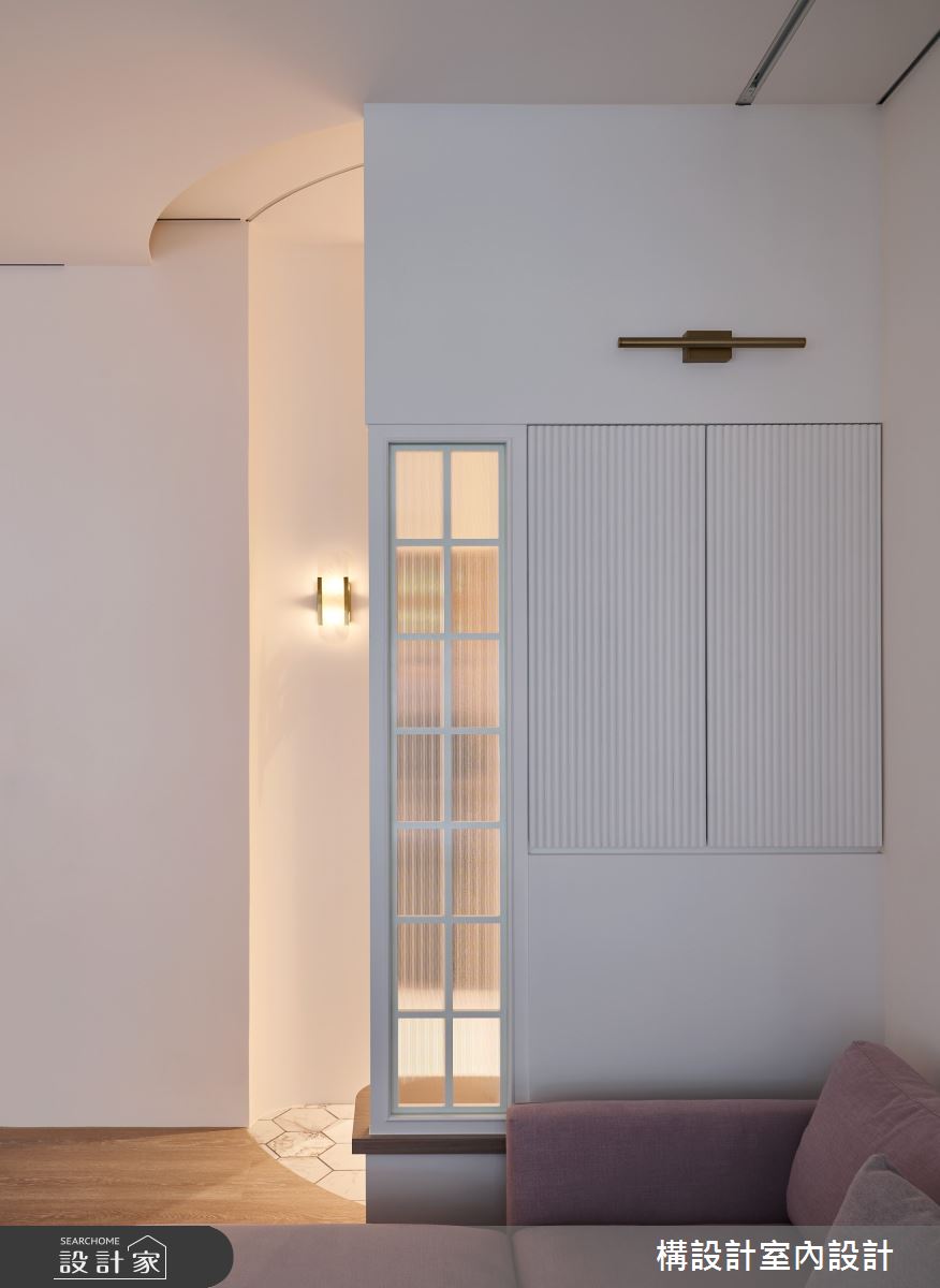 20坪中古屋(5~15年)＿北歐風玄關客廳案例圖片＿構設計＿構設計_薄荷白的故事起點之3