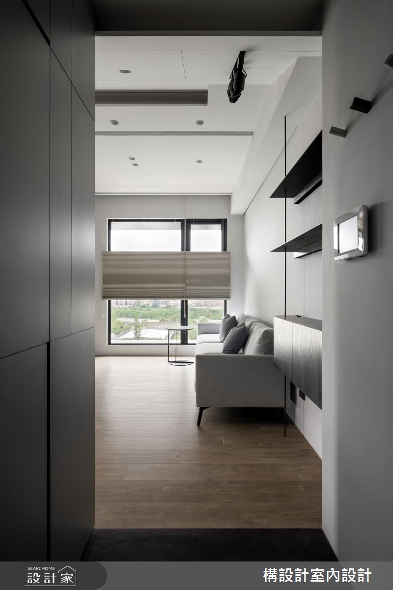 16坪新成屋(5年以下)＿現代風玄關客廳案例圖片＿構設計＿構設計_方寸間之1