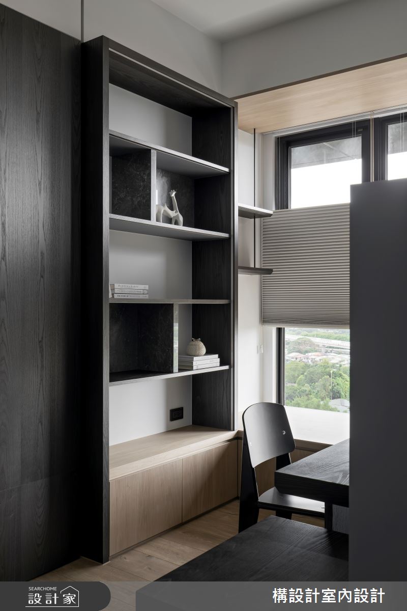 16坪新成屋(5年以下)＿現代風書房工作區案例圖片＿構設計＿構設計_方寸間之16