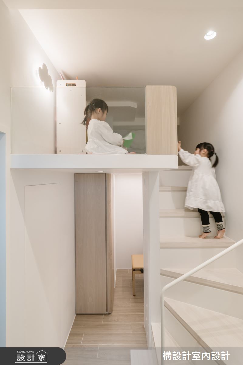 17坪新成屋(5年以下)＿新古典兒童房樓梯兒童房案例圖片＿構設計＿構設計_春日童話之14