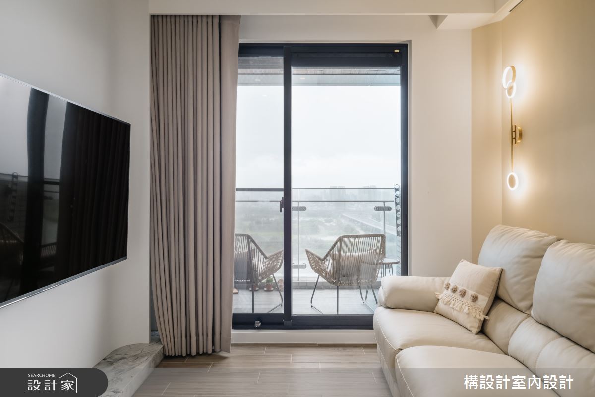 17坪新成屋(5年以下)＿新古典客廳陽台案例圖片＿構設計＿構設計_春日童話之5