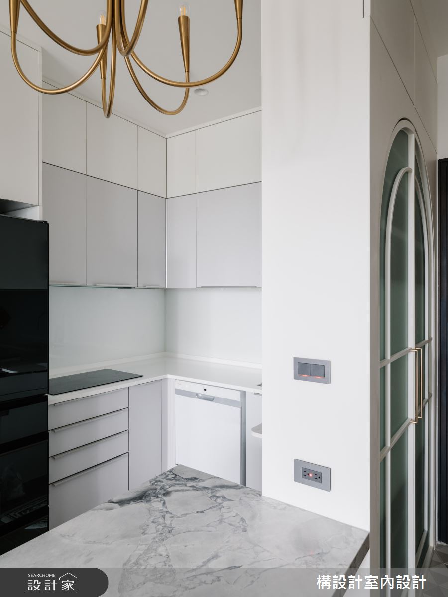 17坪新成屋(5年以下)＿新古典廚房中島案例圖片＿構設計＿構設計_春日童話之9