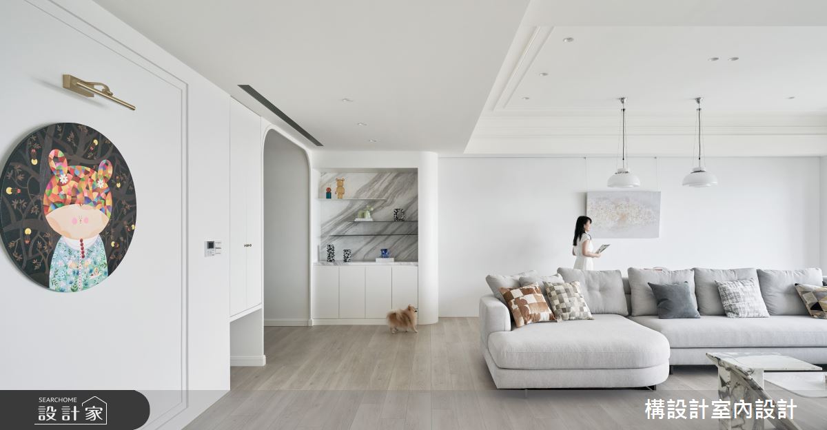 53坪毛胚屋＿新古典客廳案例圖片＿構設計＿構設計_泊光之5