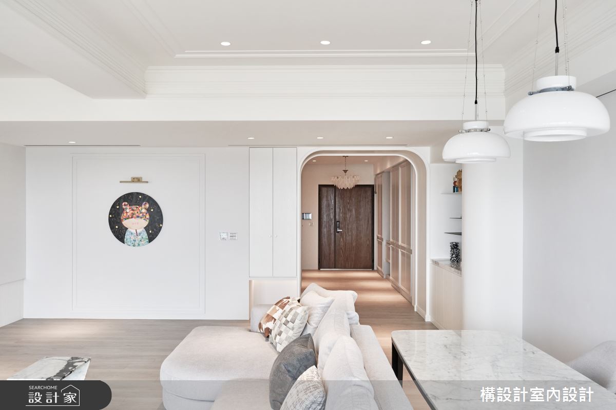 53坪毛胚屋＿新古典玄關客廳走廊案例圖片＿構設計＿構設計_泊光之9