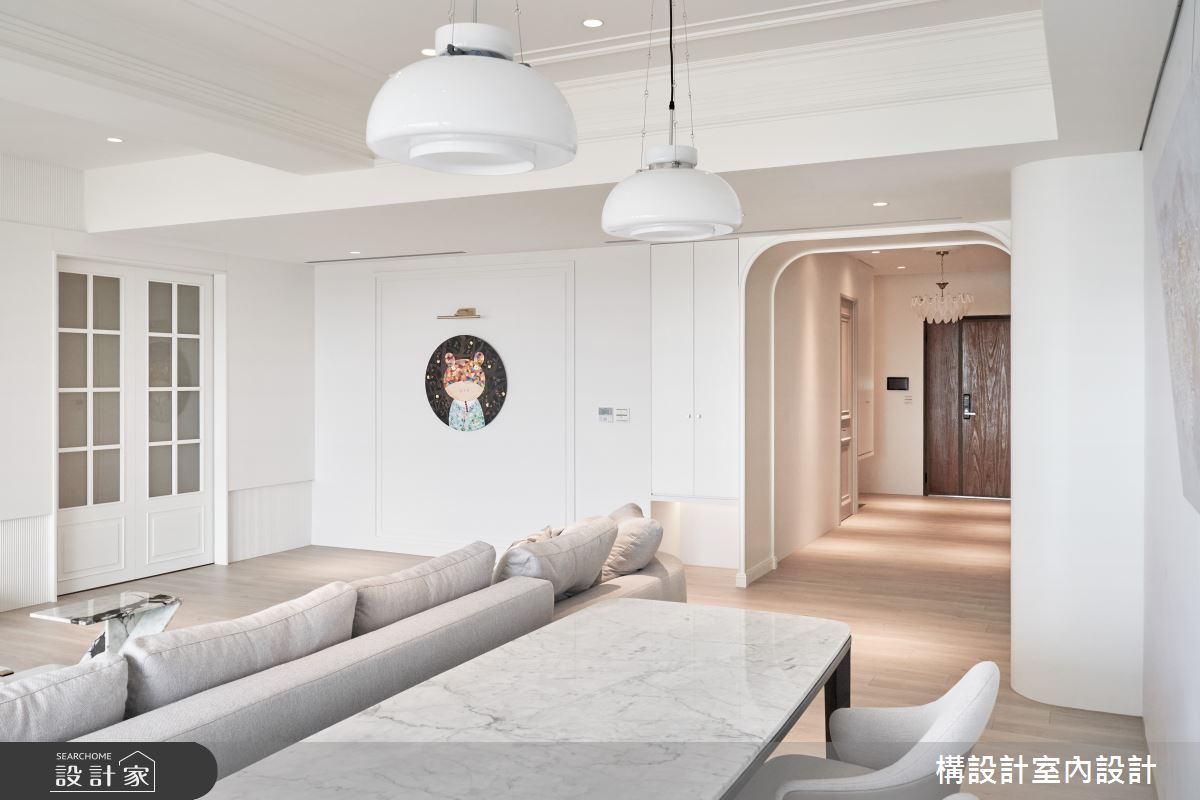 53坪毛胚屋＿新古典玄關客廳走廊案例圖片＿構設計＿構設計_泊光之10