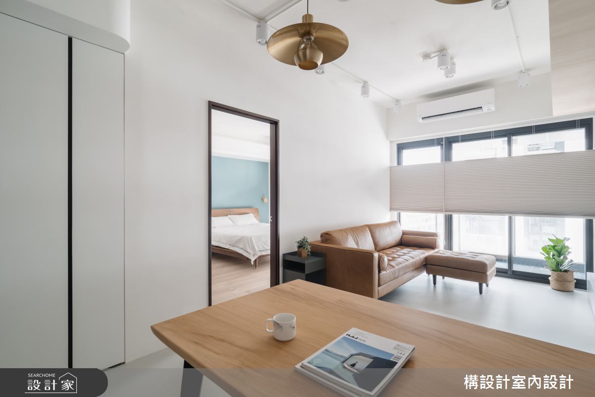 17坪預售屋＿北歐風客廳餐廳臥室案例圖片＿構設計＿構設計_專屬的獨處之16