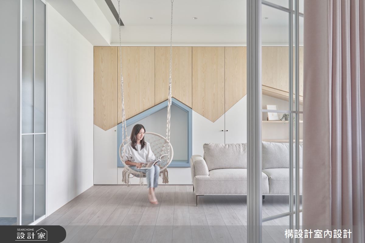 32坪預售屋＿北歐風客廳案例圖片＿構設計＿構設計_輕甜日光詩篇之7