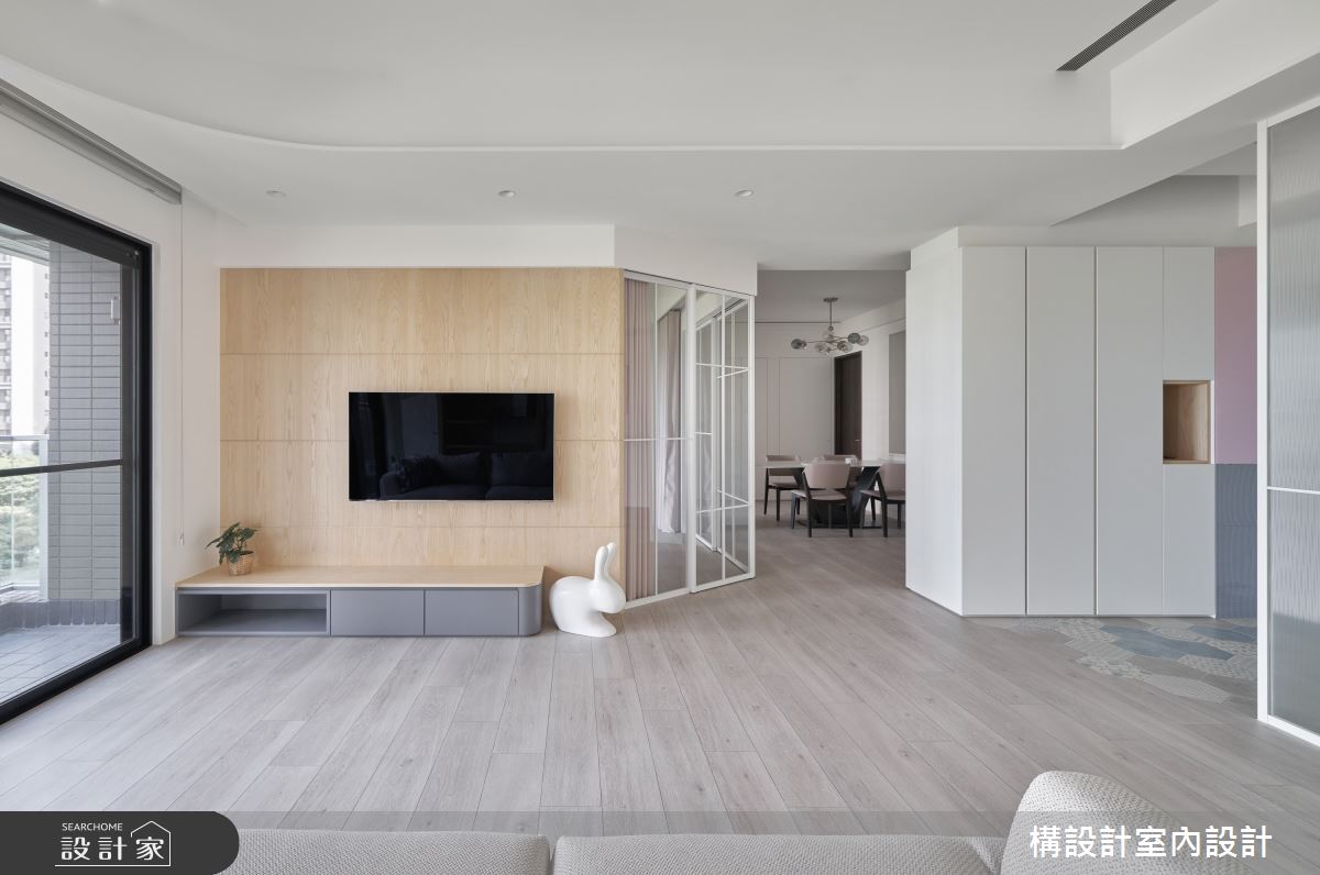 32坪預售屋＿北歐風玄關客廳餐廳案例圖片＿構設計＿構設計_輕甜日光詩篇之13