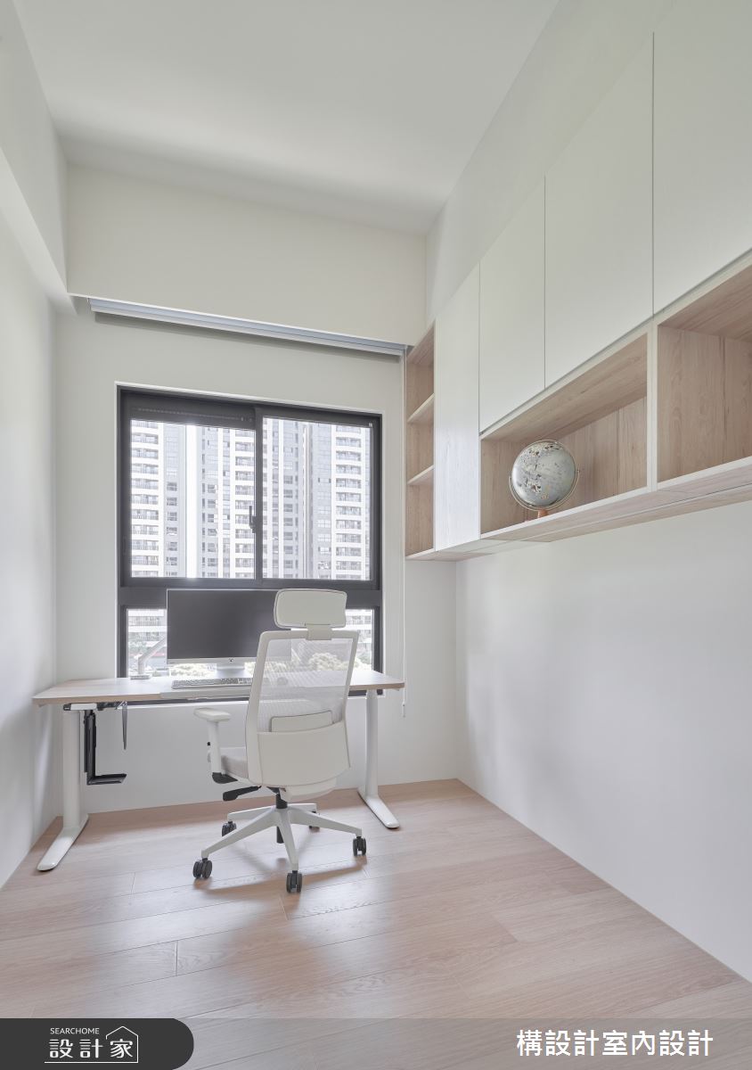 32坪預售屋＿北歐風書房工作區案例圖片＿構設計＿構設計_輕甜日光詩篇之24